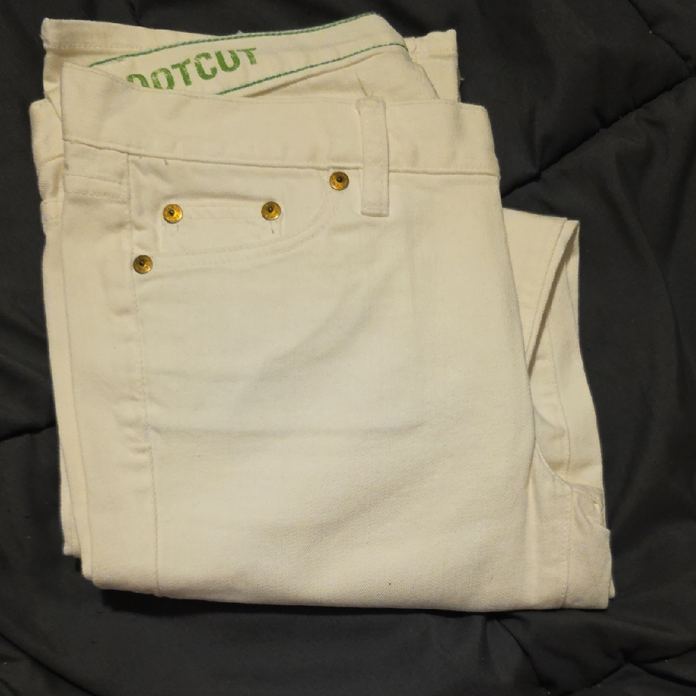 J Crew Women's Cream Jeans 29S Boot cut NWT